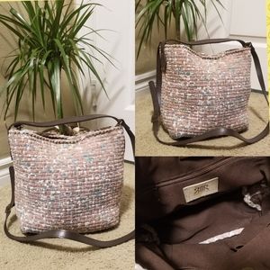 Artisan weaved hobo bag